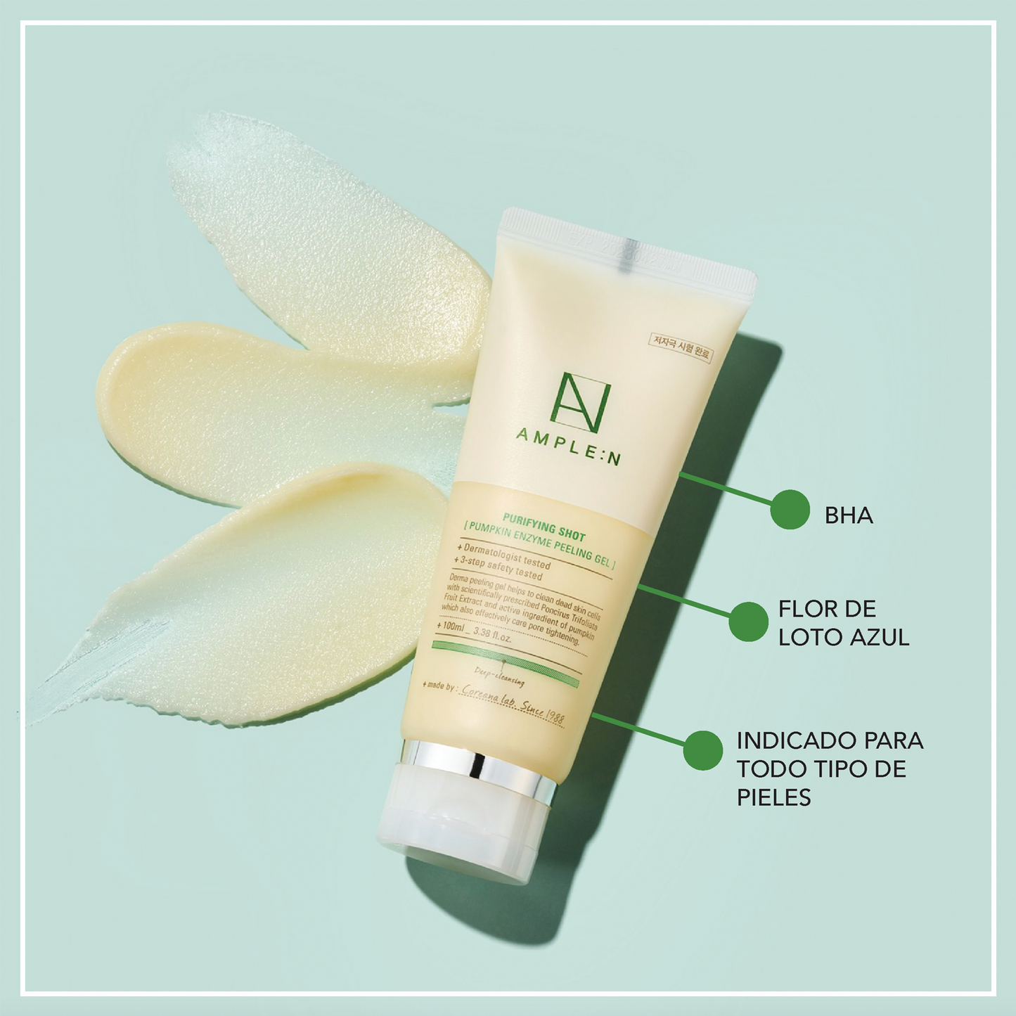AMPLE:N Exfoliante Facial de Calabaza (100 ml)