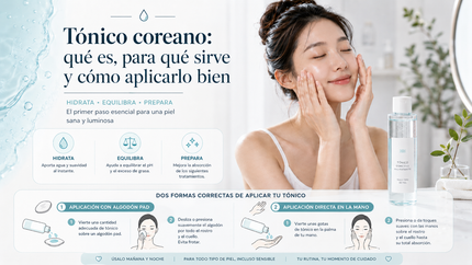 Tónico coreano K-beauty qué es para qué sirve y cómo aplicarlo con palmaditas
