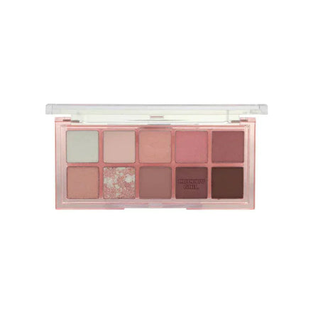 Paleta de sombras rom&nd con tonos románticos y efecto glow para maquillaje natural y sofisticado