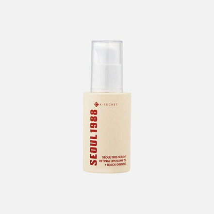 Seoul 1988 Retinal Liposome 2% serum bottle with black ginseng and collagen for nighttime skin repair and anti-aging benefits