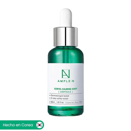 Botella de Sérum Centella Asiática 30ml AMPLEN para piel reafirmante y multi-beneficios