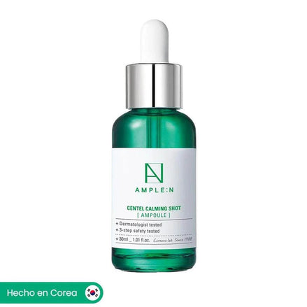 Botella de Sérum Centella Asiática 30ml AMPLEN para piel reafirmante y multi-beneficios