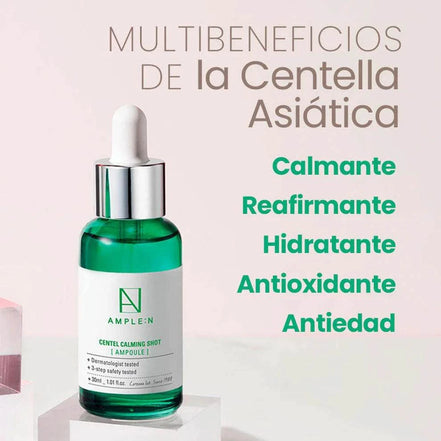 Sérum  Centella Asiática 30ml -AMPLEN Reafirmante Multi-Beneficios