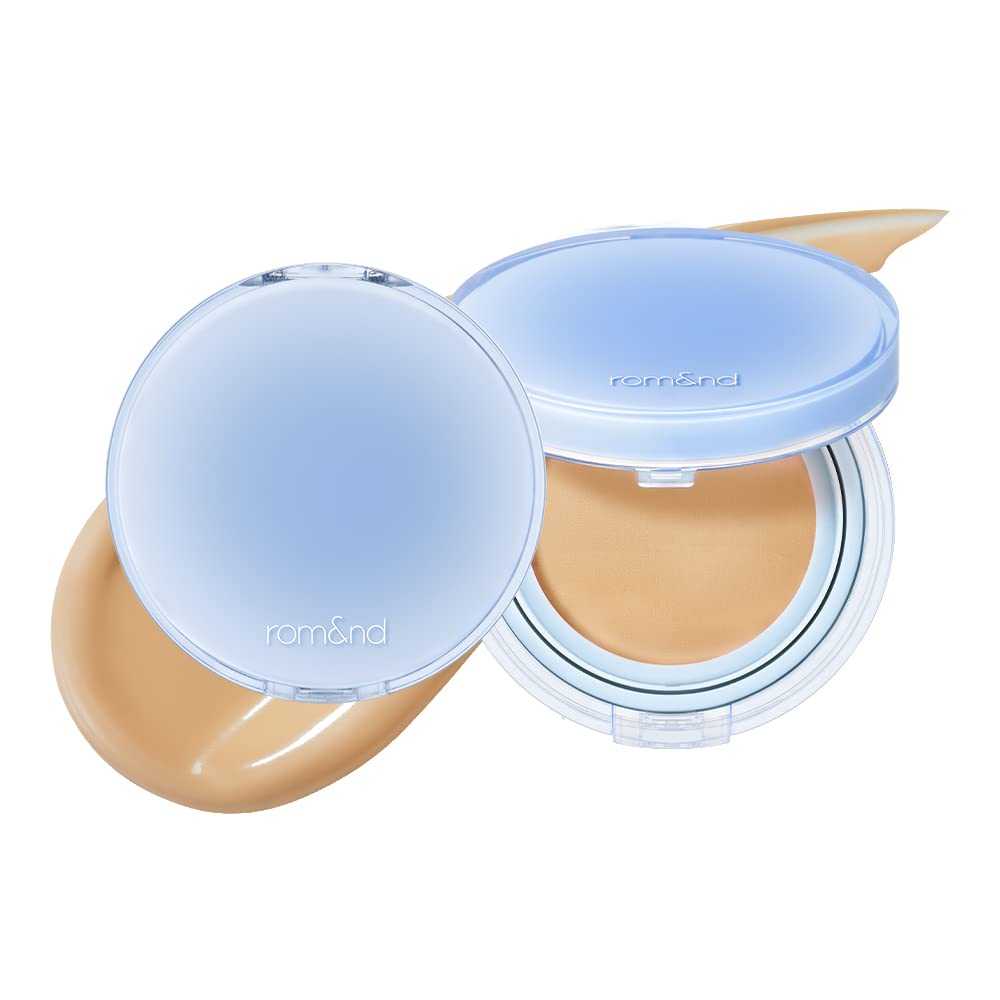 Maquillaje ligero hidratante ROM&ND BARE WATER CUSHION con ácido hialurónico y protección solar