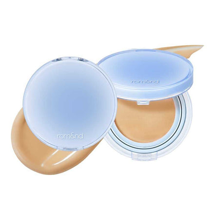 Maquillaje ligero hidratante ROM&ND BARE WATER CUSHION con ácido hialurónico y protección solar