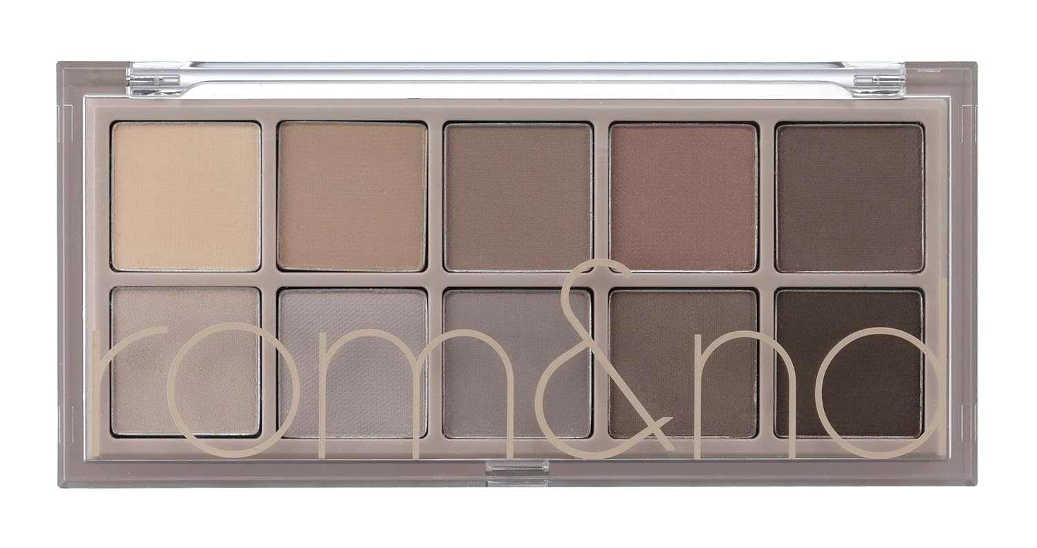 Paleta Sombras rom&nd con tonos románticos y efecto glow para maquillaje natural y sofisticado
