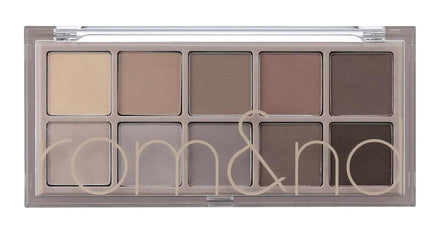 Paleta Sombras rom&nd con tonos románticos y efecto glow para maquillaje natural y sofisticado