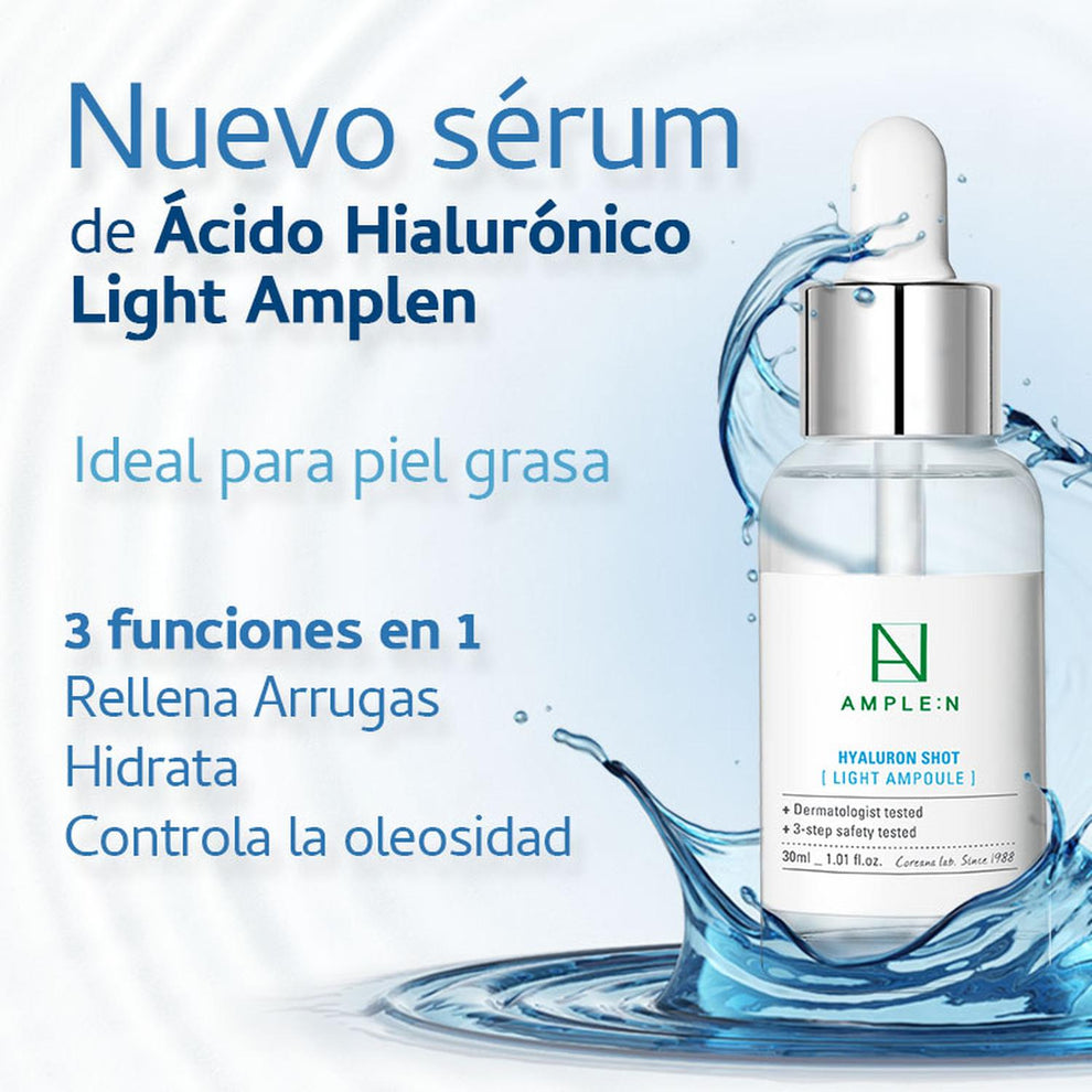Sérum Facial Ultra Fluido Ácido Hialurónico 30ml – AMPLE:N