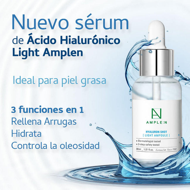 Sérum Facial Ultra Fluido Ácido Hialurónico 30ml – AMPLE:N