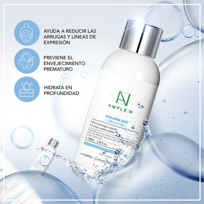 AMPLE:N Crema Facial Fluida Hidratante Ácido Hialurónico (130 ml)