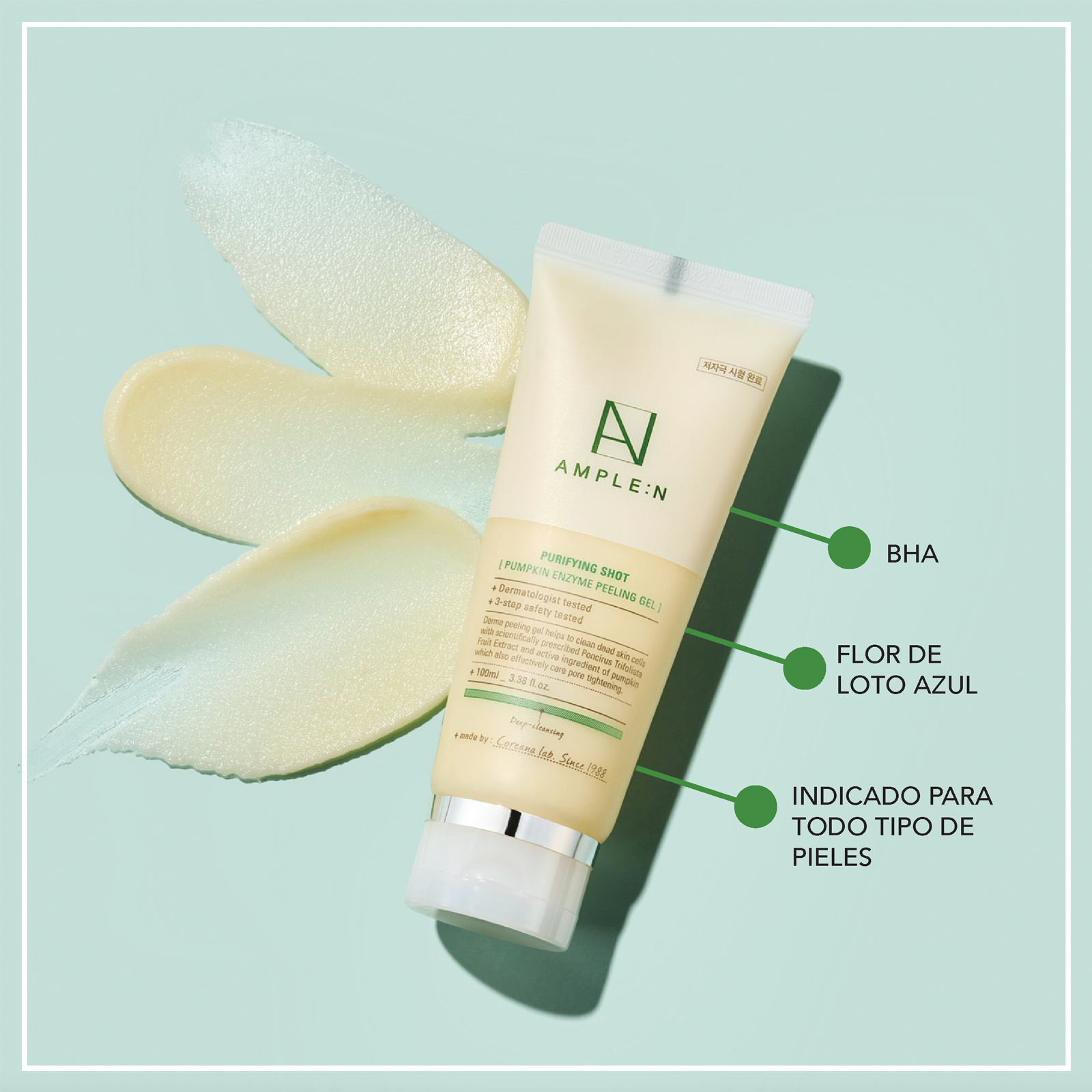 AMPLE:N Exfoliante Facial de Calabaza (100 ml)