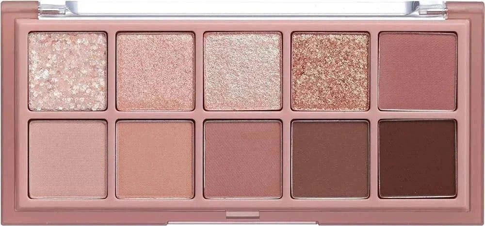 Paleta de sombras rom&nd con tonos sedosos y efecto glow para maquillaje natural y sofisticado