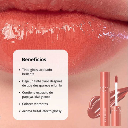 Colores ROM&ND Juicy Lasting Tint — tinte labios coreano larga duración Chile