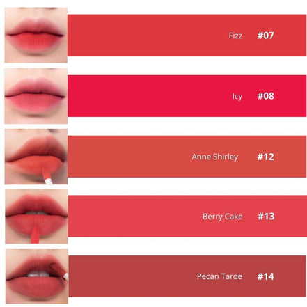 Tonos ROM&ND Zero Velvet Tint — labial mate coreano variedad de colores disponibles Chile