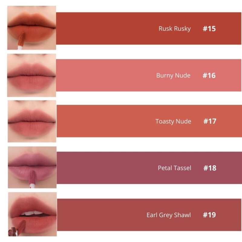 ROM&ND Zero Velvet Tint – Labial Mate Coreano Larga Duración