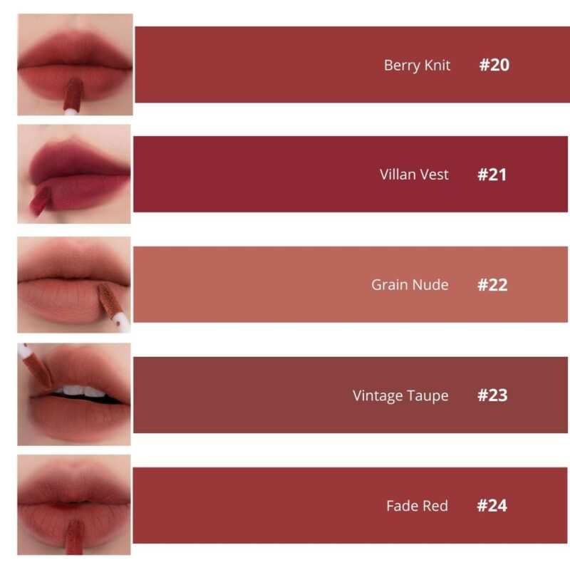 ROM&ND Zero Velvet Tint – Labial Mate Coreano Larga Duración