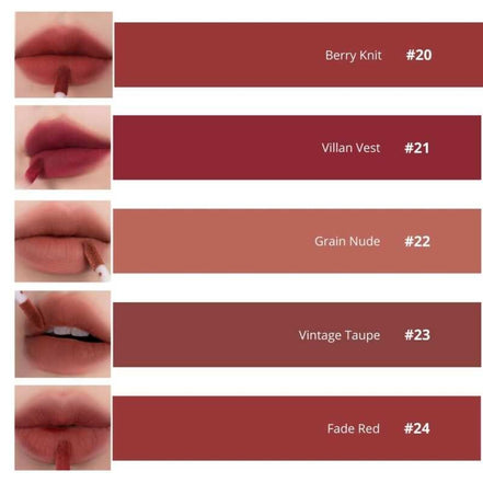 ROM&ND Zero Velvet Tint – Labial Mate Coreano Larga Duración