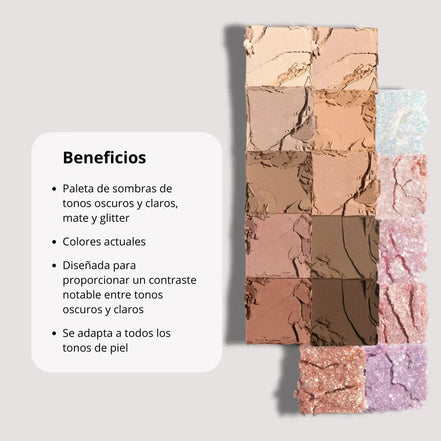 Paleta de sombras rom&nd Better Than Palette con tonos mate y glitter para un look coreano sofisticado y duradero