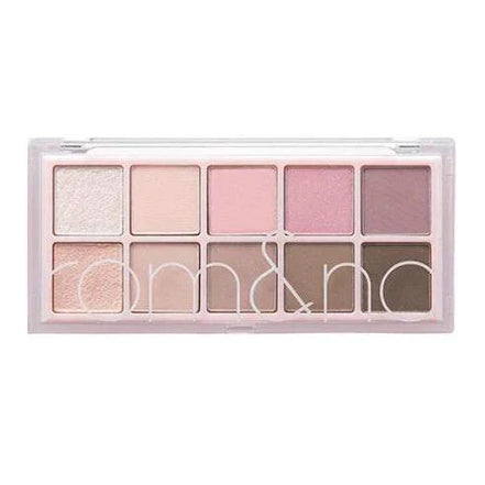Paleta de Sombras rom&nd con tonos románticos y efecto glow para un maquillaje natural y sofisticado