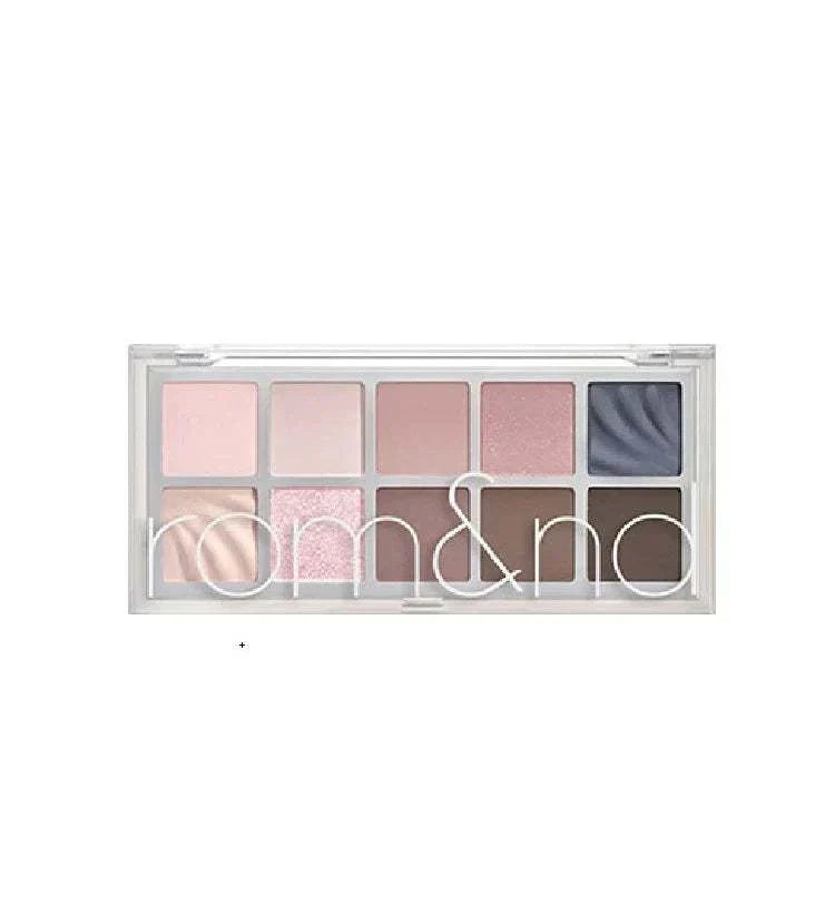 Paleta de sombras rom&nd con tonos románticos y efecto glow para maquillaje natural y sofisticado