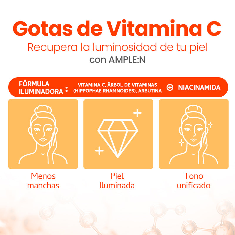 AMPLEN:Sérum Facial Anti Manchas Vitamina C (30 ml)