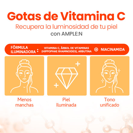 AMPLEN:Sérum Facial Anti Manchas Vitamina C (30 ml)