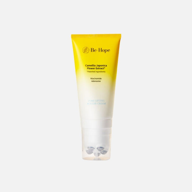 Crema reafirmante vegana LUXURY VEGAN PORE LIFTING con aplicador de triple rodillo metálico para masaje facial y efecto lifting.