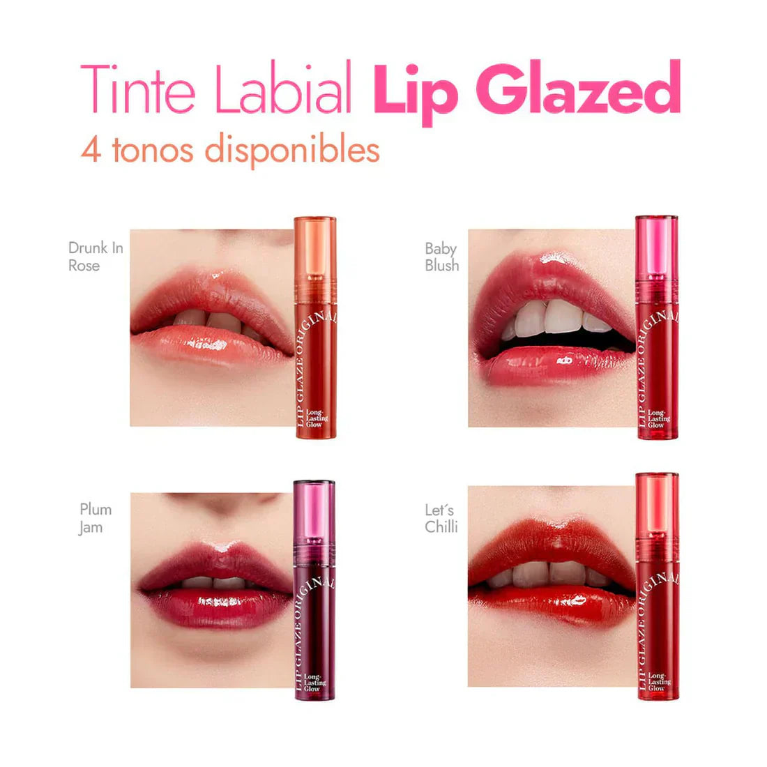 Textura Lip Glaze FMGT — brillo labial voluminoso acabado cristal k-beauty