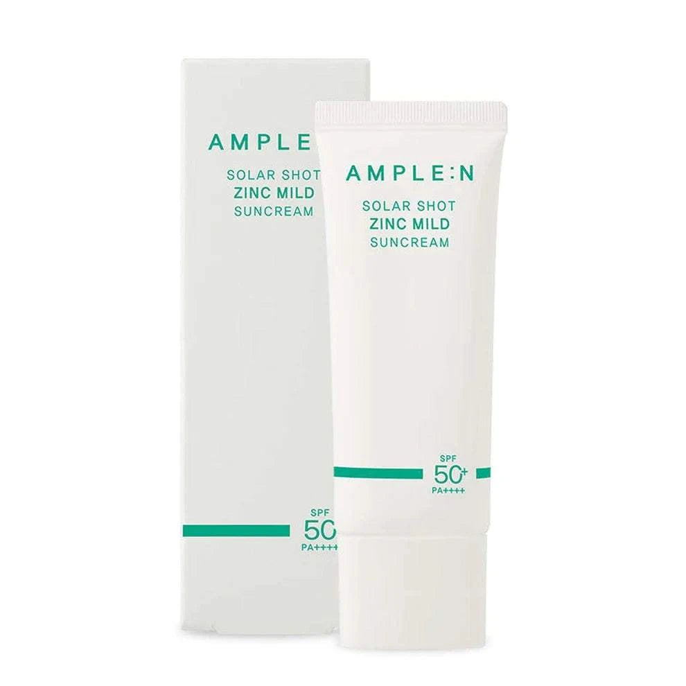 Protector solar mineral SPF 50 PA++++ en crema AMPLEN 40ml para piel sensible y grasa