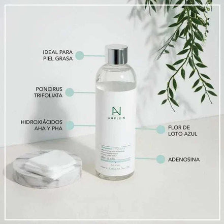 Tónico Astringente AMPLE:N AHA BHA 600ml — control de poros y grasa exfoliación suave Chile