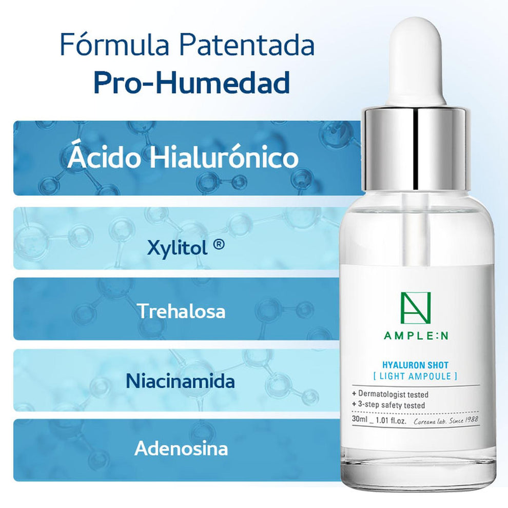 Sérum Facial Ultra Fluido Ácido Hialurónico 30ml – AMPLE:N