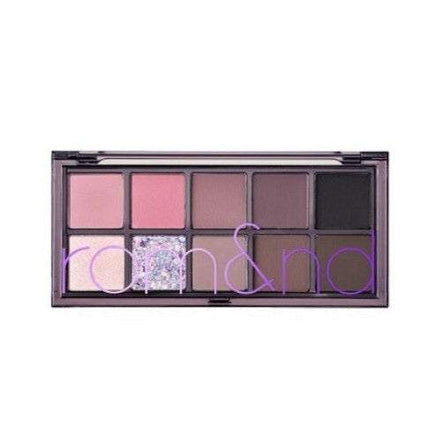 Paleta de sombras rom&nd con tonos románticos y efecto glow para maquillaje natural y sofisticado