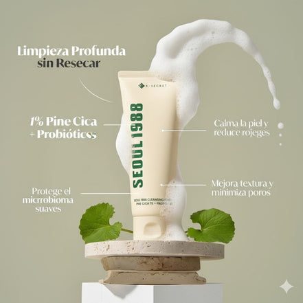 SEOUL 1988 Cleansing Foam : Pine Cica 1% + Probiotics