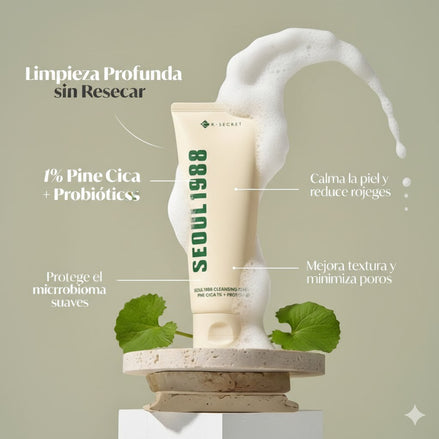 SEOUL 1988 Cleansing Foam : Pine Cica 1% + Probiotics